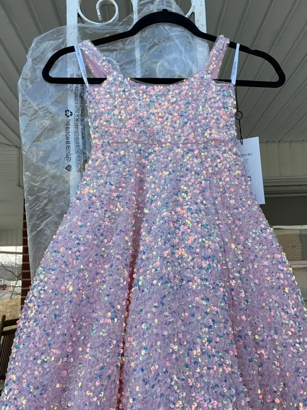 Sherri Hill pink pageant dress little girl size 4, new with tags